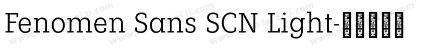 Fenomen Sans SCN Light字体转换